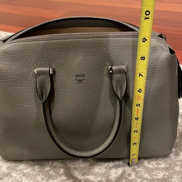 Authentic MCM Taupe Handbag Crossbody - Picture 9 of 15